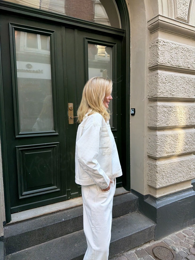 Luna Denim Jacket - White