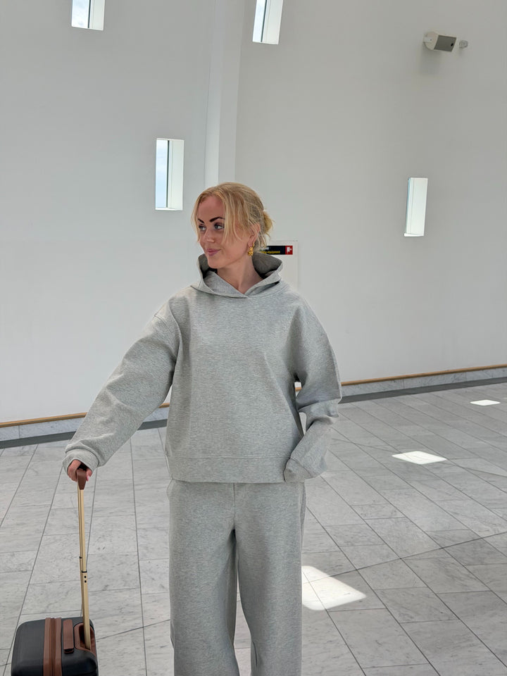 Emma Oversize Hoodie - Light Grey Melange