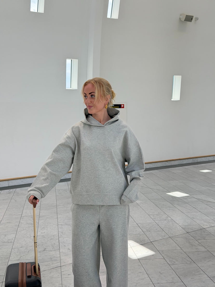 Emma Oversize Hoodie - Light Grey Melange