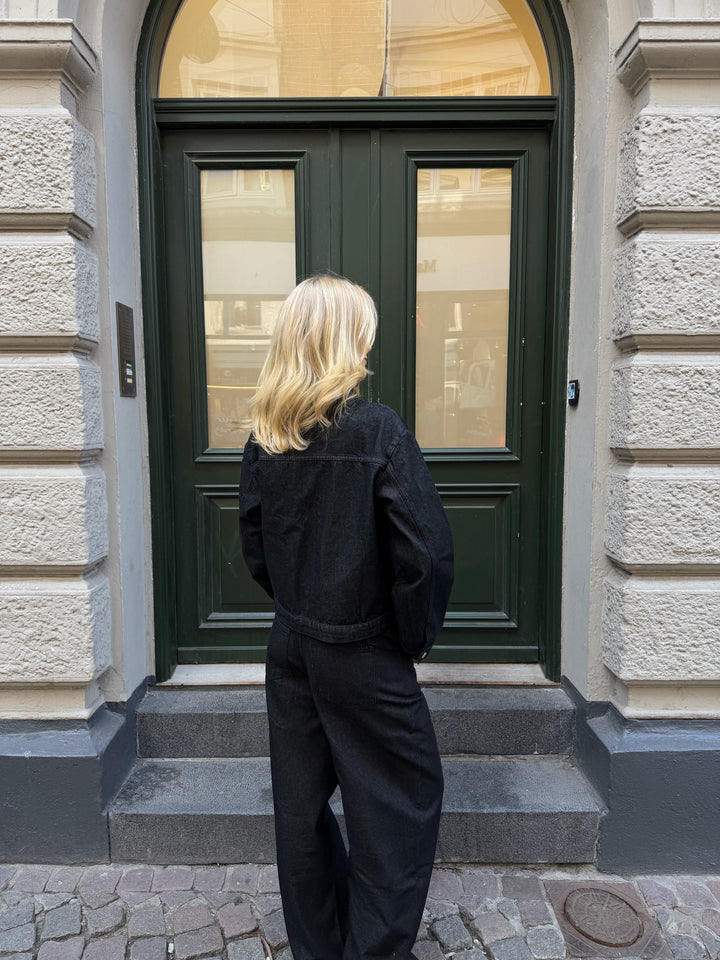 Alberte Barrel Denimjeans - Zwart