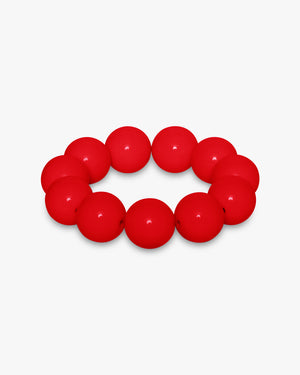 Billie Chunky Pearl Bracelet - Red