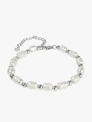 Darlene Pearl Bracelet - Stainless Steel