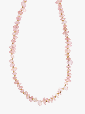Pam Stone Necklace - Gold Plated