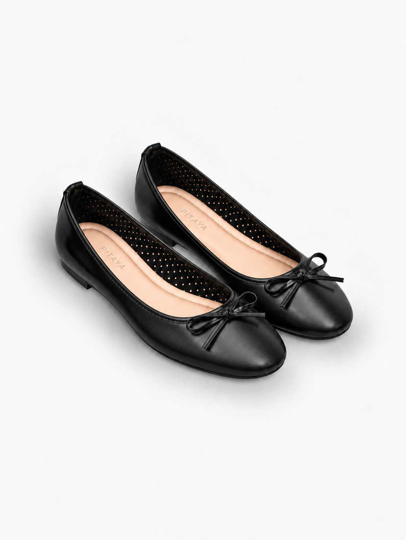 Dora Bow Ballerina - Black