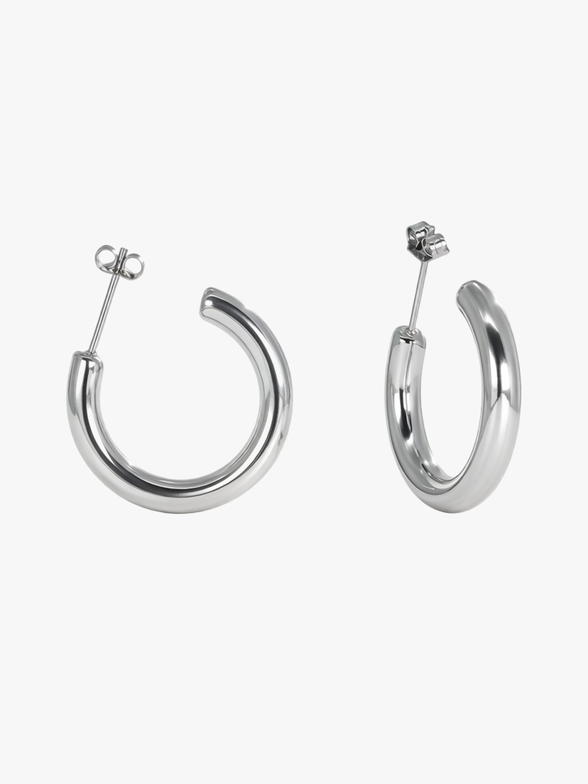 Eve Medium Hoop Earrings - Stainless Steel