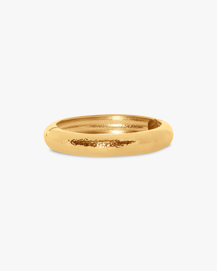 Fiona Chunky Bangle Bracelet - Gold Plated