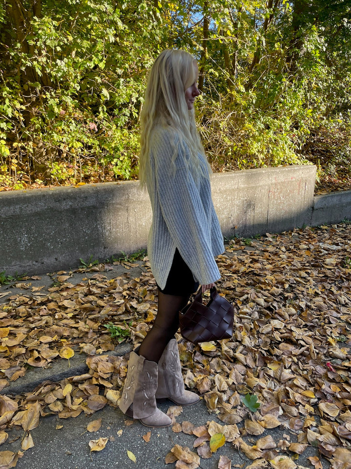 Ava Heeled Boots - Taupe