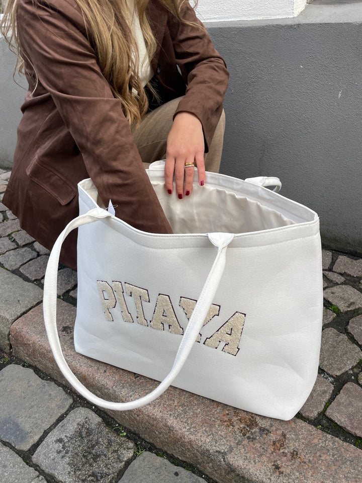 Vilma Tote Bag XL - Off White Teddy