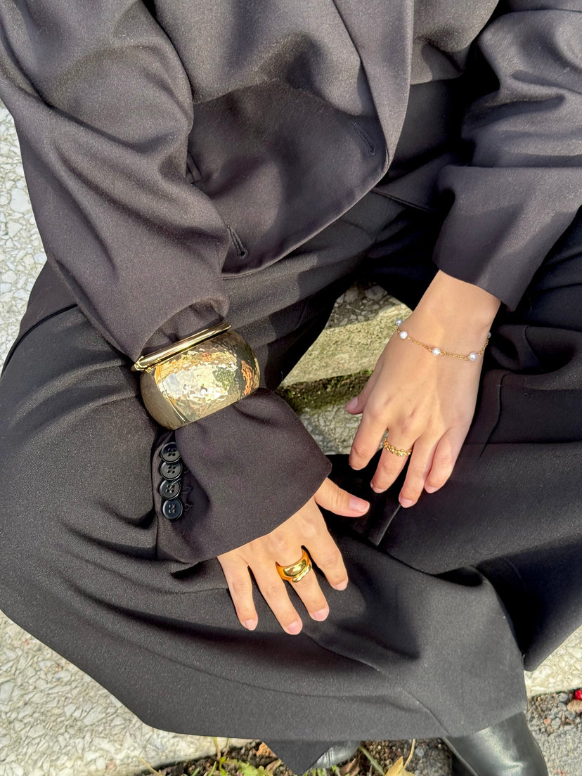 Dima Large Bangle Bracelet - Gold Plated