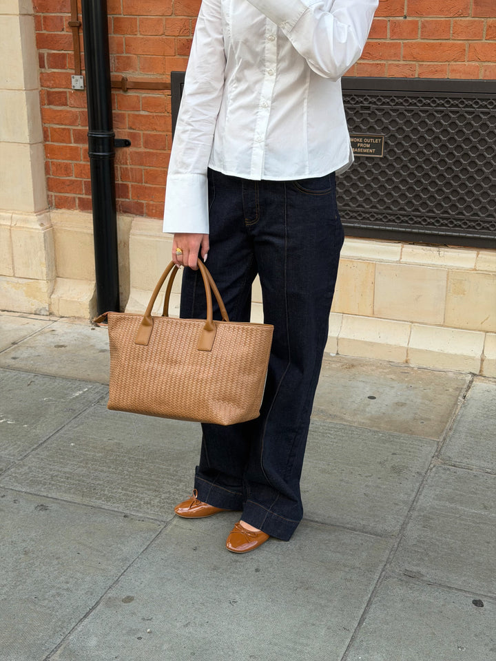 Noa Braided Bag - Caramel Brown
