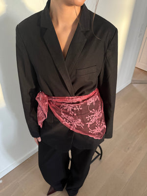 Aida kanten sjaal - Pruim