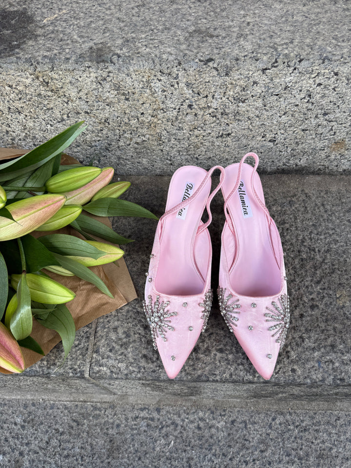 Irina Slingback Kitten Heels - Pink