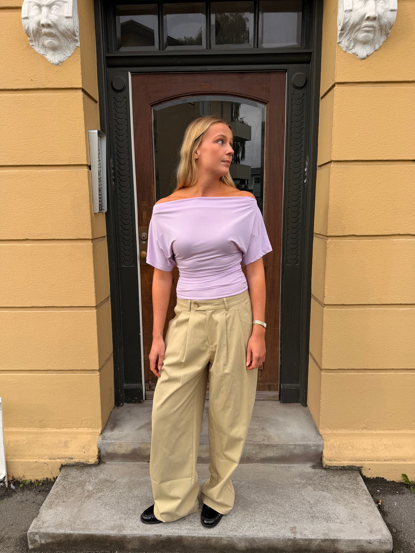 Ina Off Shoulder Top - Lavender Purple