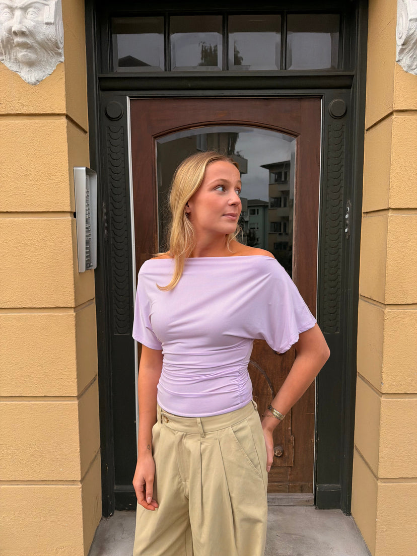 Ina Off Shoulder Top - Lavender Purple