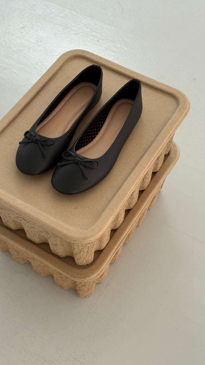 Dora Bow Ballerina - Black