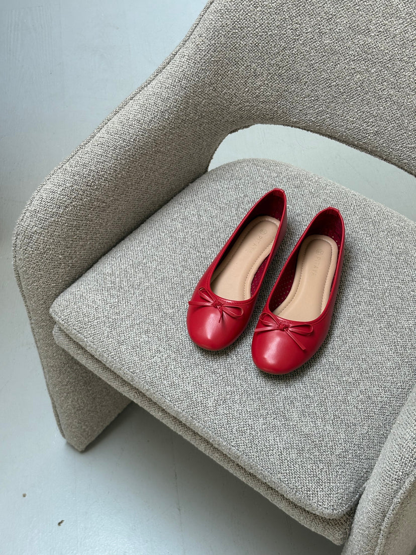 Dora Bow Ballerina - Red