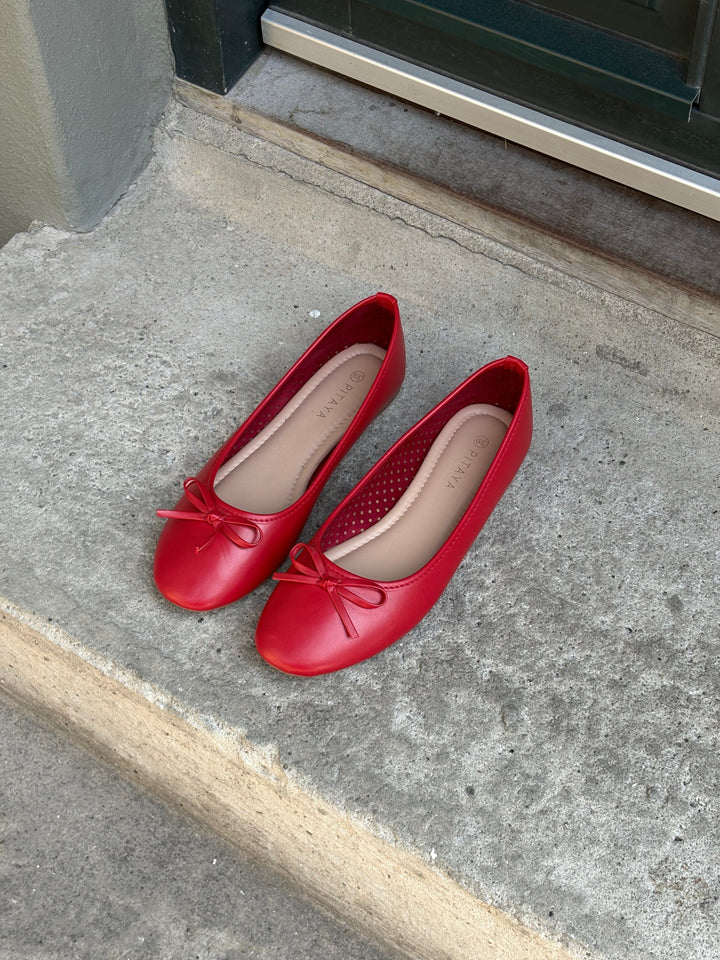 Dora Bow Ballerina - Red