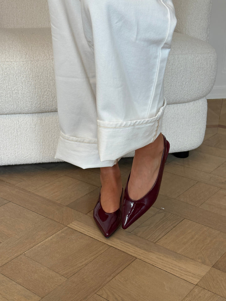 Patricia Slingback Ballerina - Shiny Plum