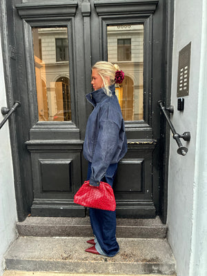 Flower Hairclip - Burgundy