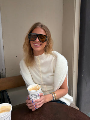 Juliet Chunky Sunglasses - Black/Yellow