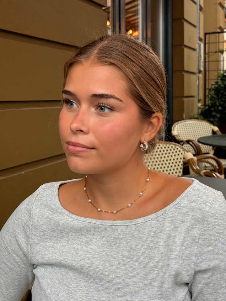 Rikke Pearl Necklace - Gold Plated