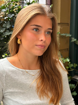 Freya Mushroom Earrings - Gold