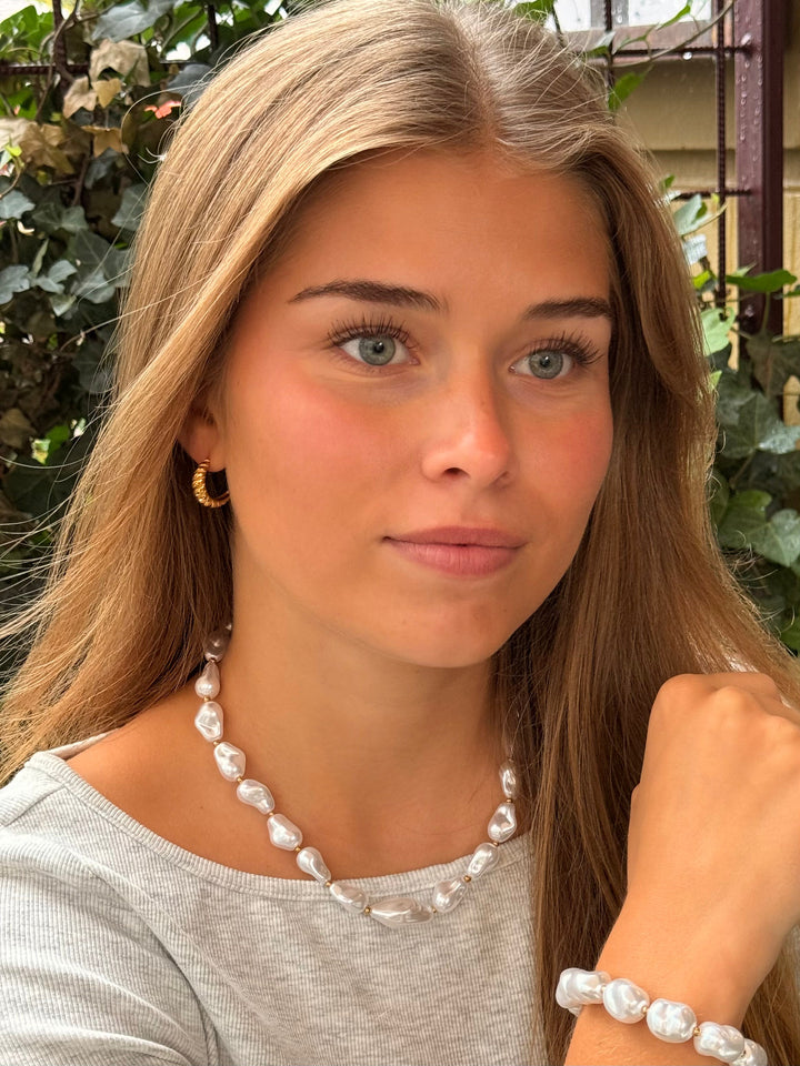 Adelina Swirl Earrings - Gold Plated