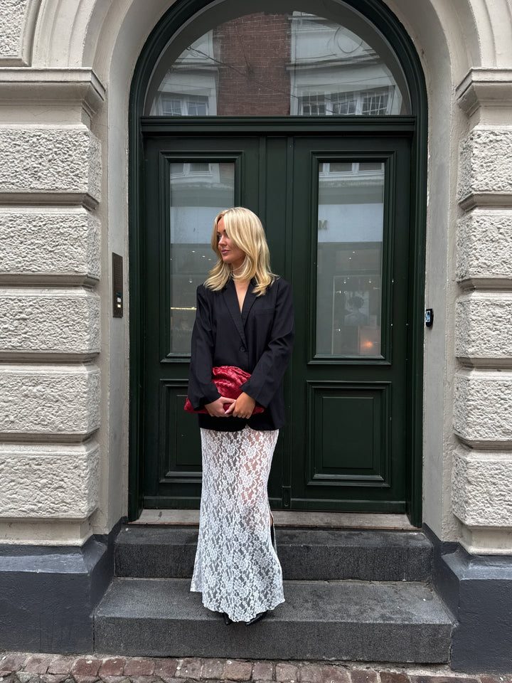 Aisha kanten rok - wit