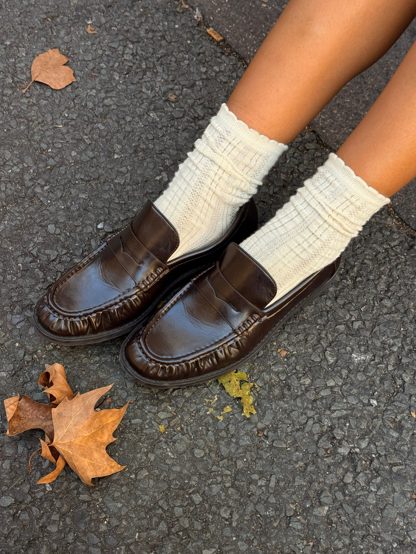 Melinda Loafers - Shiny Dark Brown