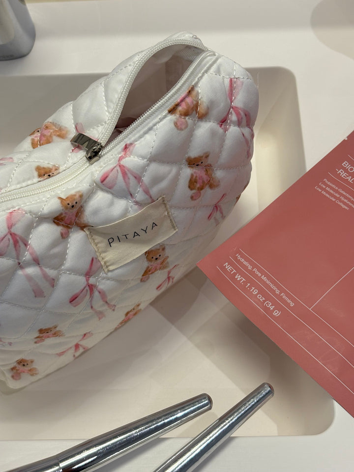 Medium Makeup Bag - Cute Teddy