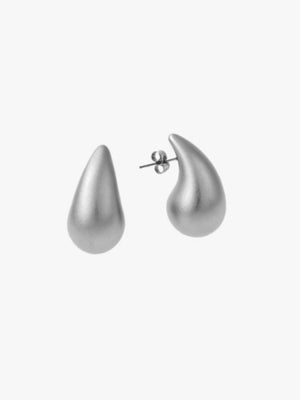 Linea Raw Mini Drop Earrings - Stainless Steel