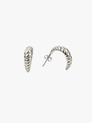 Adelina Swirl Earrings - Stainless Steel