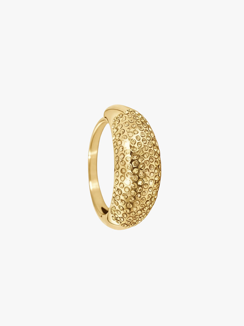 Alberta Covered Stone Ring - Gold Plated