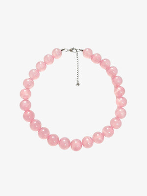 Joanna Pearl Necklace - Light Pink