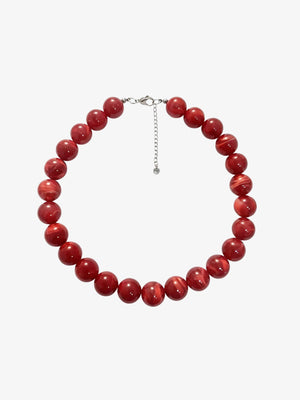 Joanna Pearl Necklace - Red