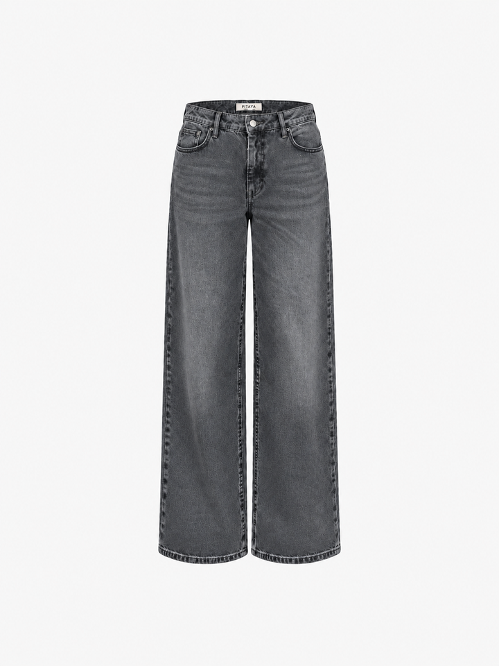 Luna Denim Jeans - Washed Black