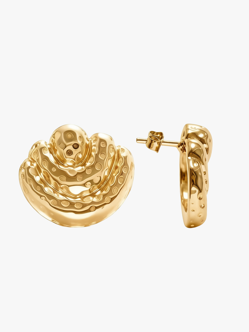 Kiara Shell Earrings - Gold Plated
