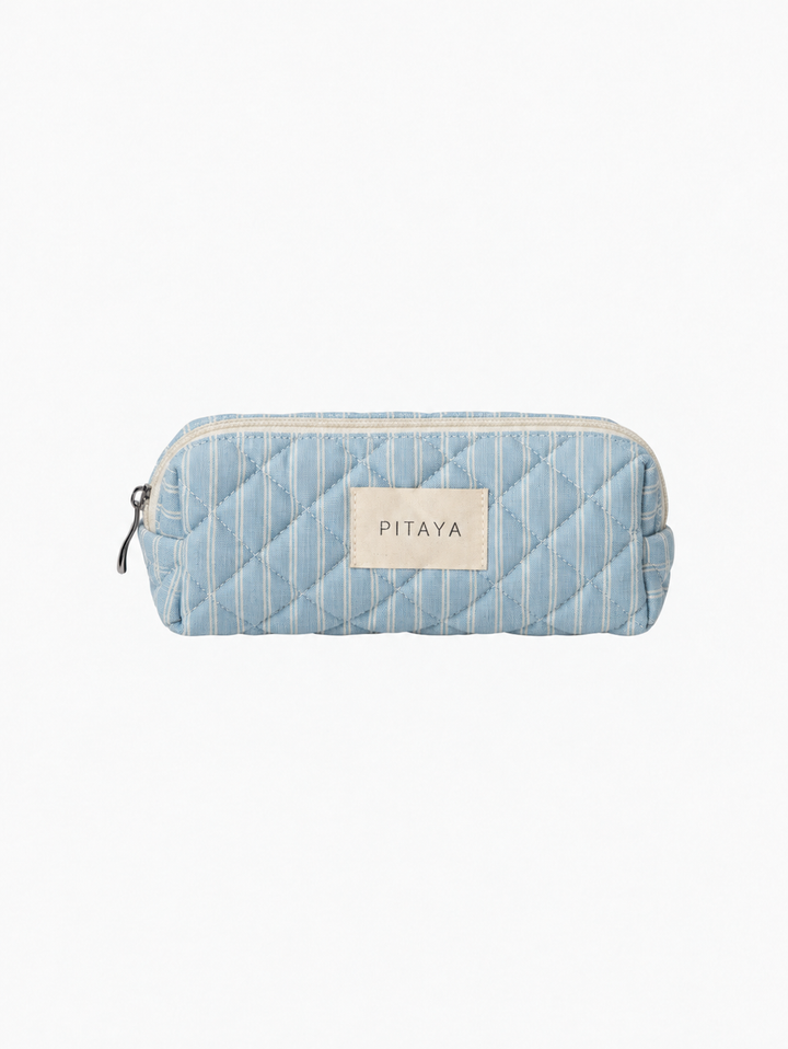 Small Makeup Bag - Blue Stripe