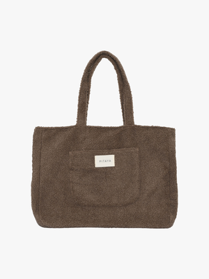 Teddy Tote Bag - Dark Brown