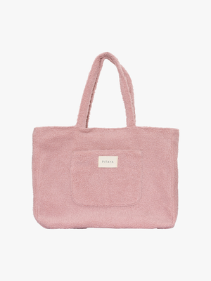 Teddy Tote Bag - Dusty Pink