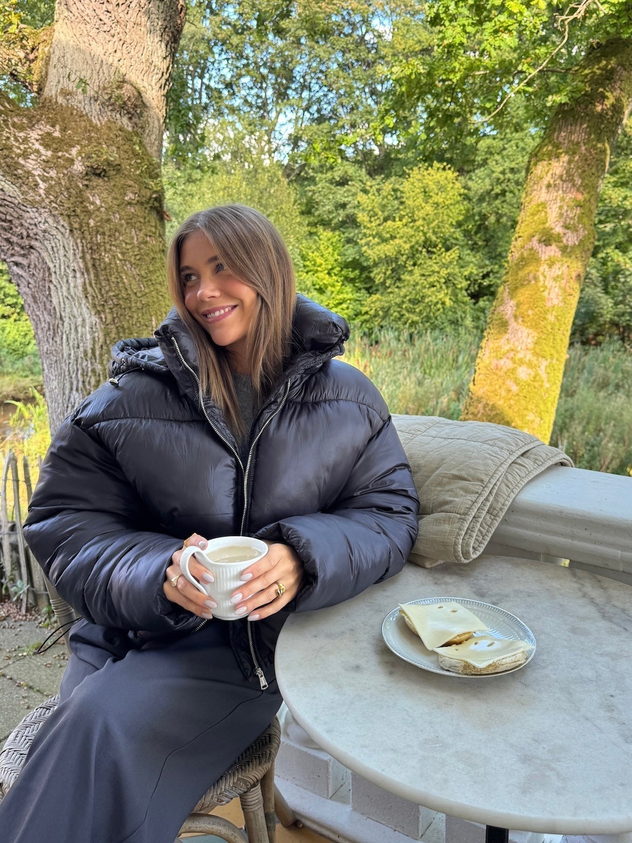 Josefine Short Puffer Jacket - Black
