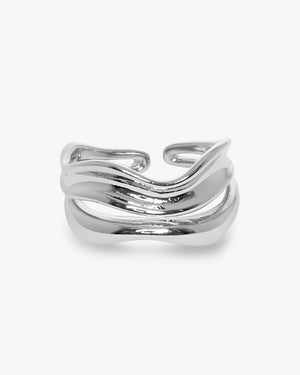 Line Ring - Silver Plated
