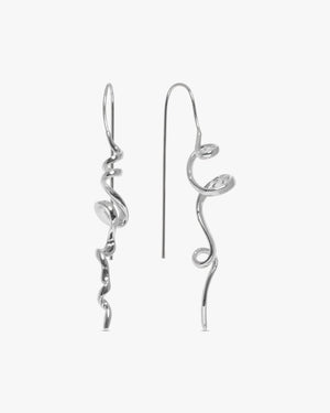 Lisa Swirl Earrings - Silver Plated