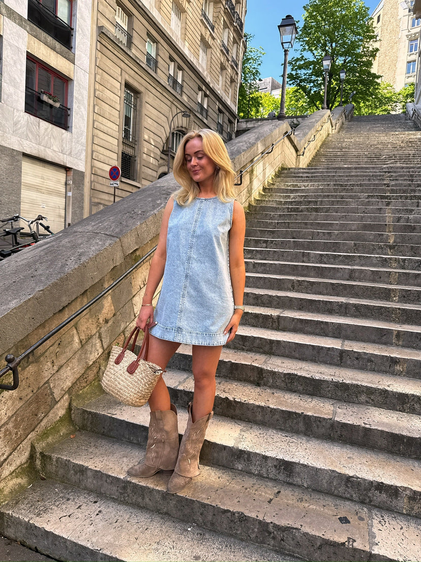 Louise Denim Tank Dress