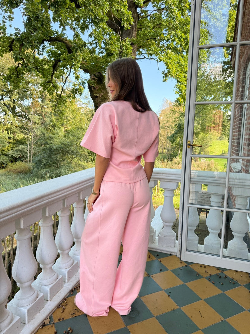 Barrel Riley's Riley Barrel Leg Sweatpants - Baby Pink