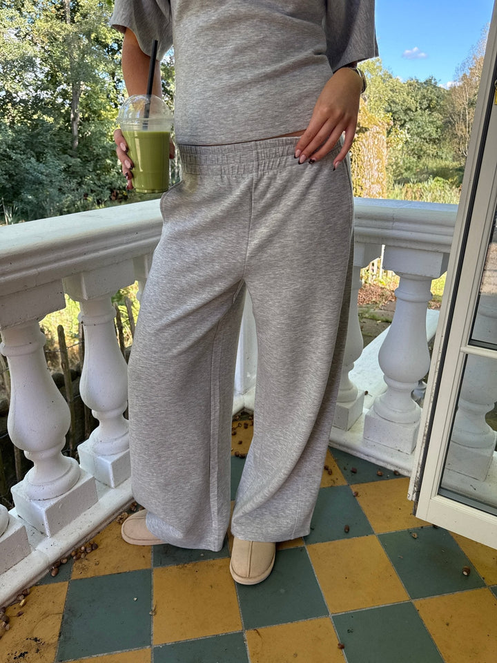 Barrel Riley's Riley Barrel Leg Sweatpants - Light Grey Melange