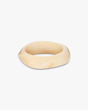 Sigga Horn Bangle Bracelet - White