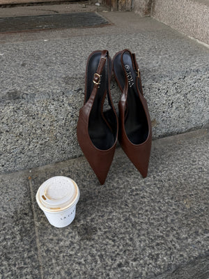 Thyra Slingback - Dark Brown